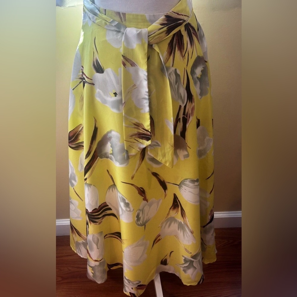 Cupio Floral Yellow Maxi Skirt